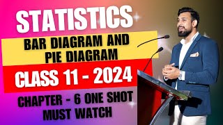 Presentation of Data  Bar Diagram and Pie diagram  Chapter 6  Statistics  Class 11  ONE SHOT [upl. by Sivraj]