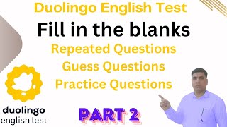 FillintheBlanks for the Duolingo English Test Part2  det [upl. by Raynard]