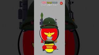 Viet Nams war countryballs history vietnam usa vietnamwar 1975 [upl. by Attekahs]