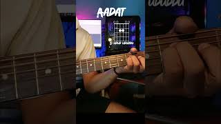 Aadat Guiter Chords atifaslam aadat cover [upl. by Lovering]