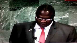 HE Dr Riek Machar UN 67th General Assembly 2012 part 1 [upl. by Ok]