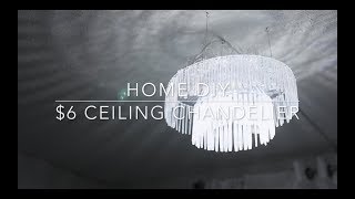 HOME DIY 6 CHANDELIER [upl. by Jamey]