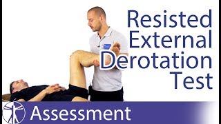 Resisted External Derotation Test  Gluteal TendinopathyGTPS [upl. by Arimlede808]