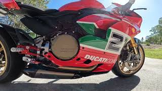 2022 Ducati Panigale V2 Bayliss walk around  Akrapovic exhaust CNC Racing rearsets Marchesinis [upl. by Ellienad644]