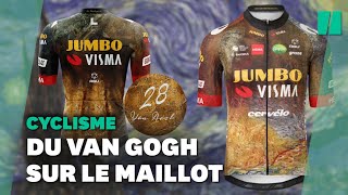 Sur le Tour de France le maillot de JumboVisma sera une œuvre dart [upl. by Yllatan]