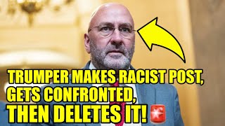 MAGA Congressman IMMEDIATELY REGRETS Making A RACIST Post [upl. by Asinet]