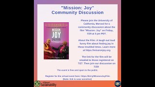 quotMission Joyquot Community Discussion [upl. by Annovaj]