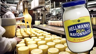 How Mayonnaise is Made  How Hellmanns Real Mayonnaise is made in Factory [upl. by Yla]