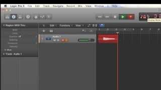 Logic Pro X 1  Setup to record guitar that is plugged into amp [upl. by Heda]