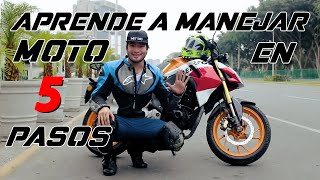 5 pasos para aprender a manejar una moto [upl. by Xenos]