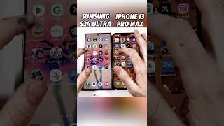 iPhone 13 Pro Max vs Samsung S24 Ultra SPEED TEST 🚀 Who’s the REAL SPEED KING 👑shortsviralvideo [upl. by Aylward]