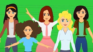 Five Little Mommies Jumping On The Bed and Learning Video for Kids [upl. by Gurevich]