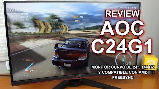 AOC C24G1  Monitor gaming barato con 144 Hz [upl. by Hurff]