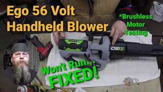 Ego Battery Powered Blower Quit WorkingFixed [upl. by Leifeste]