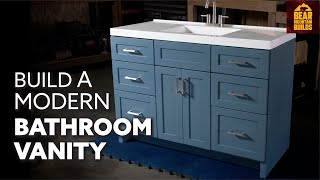 How to Build a Bathroom Vanity  FREE PLANS [upl. by Einwat]