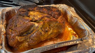 How to Cook Pernil Asado Puerto Rican Pork Shoulder with 100 Natural Ingredients [upl. by Sayer392]