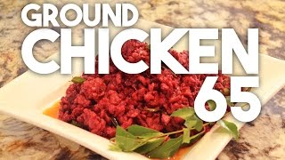 How to make Ground Chicken 65  Kravings [upl. by Goddord]