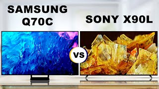 Samsung Q70C QLED LCD TV vs Sony X90L XR LCD TV Which Is Better  Samsung vs Sony [upl. by Enyluqcaj]