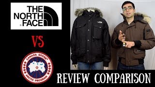 800 Canada Goose Chilliwack vs 300 North Face Gotham Jacket Review Copmarison [upl. by Oxford771]