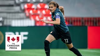 Soccer legend Christine Sinclair says goodbye in Vancouver [upl. by Diley944]