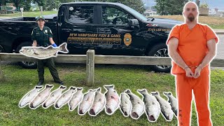 Dirty Fisherman ARRESTED for Lying and Poaching Striped Bass [upl. by Miun]