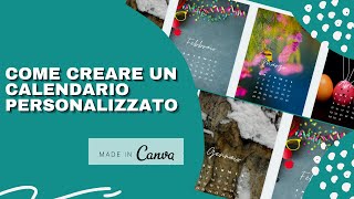 Creare Un Calendario Personlizzato con Canva  Tutorial Canva Italiano [upl. by Anyd]