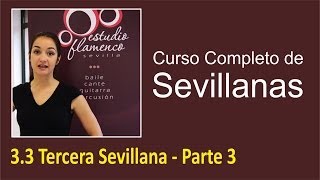 33 Tercera Sevillana  Parte 3  Curso de sevillanas aprende a bailar con nosotros [upl. by Icats381]