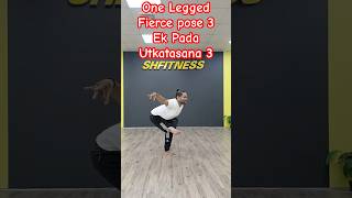 OneLegged Fierce Pose 3 Eka Pada Utkatasana 3 yoga motivation utkatasana yogawithsandeep [upl. by Otineb]