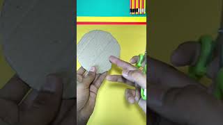 cardboard Frisbee  how to make cardboard thrower  rubberband shooting toy [upl. by Jeri]