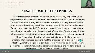 Strategic management [upl. by Ajiat]