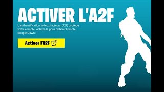 Comment Activé LA2F Sur Fortnite✅ [upl. by Magnuson640]