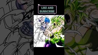 Dragon ball super broly vs gogeta shorts dragonball goku anime gogeta broly vs coloring [upl. by Attelliw536]