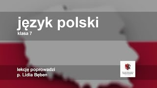 Live lekcja  język polski  klasa 7 [upl. by Zinck29]