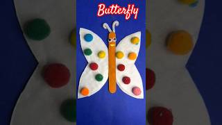 Easy Butterfly Craft from Thermacol plate New Creative Craft Butterfly insects animals trending [upl. by Aikel]