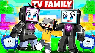 Adopted by TV FAMILY in Minecraft Hindi [upl. by Natsirk]