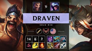 Draven Mid vs Talon Rampage  NA Grandmaster Patch 1421 [upl. by Corrinne688]