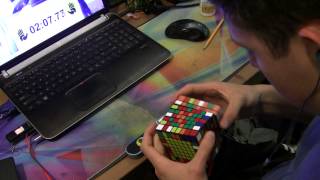 8x8 Rubiks Cube World Record  54908 [upl. by Ahtennek]