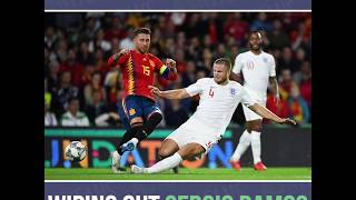 Eric Dier wipes out Sergio Ramos  Best reaction [upl. by Einnil]