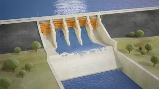 Seqwater explains How gated dams work animation [upl. by Debarath820]