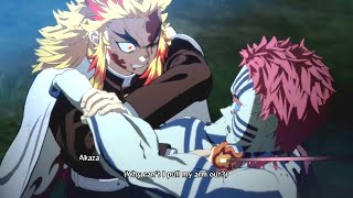 Akaza vs Rengoku Fight Demon Slayer Mugen Train Ending Emotional Scene [upl. by Ayikal]