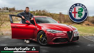 Alfa Romeo Giulia Quadrifoglio review  Better than a BMW M3 [upl. by Annoif]