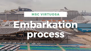 MSC Virtuosa Southampton Embarkation Process [upl. by Aihtyc]