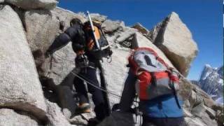 Lolo arete to Cosmiques refuge [upl. by Ahtiekal]