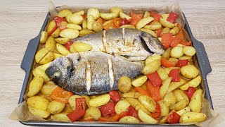 Saftige Dorade im Backofen mit Kartoffeln  Juicy Gilthead in the Oven with Potatoes [upl. by Agni559]