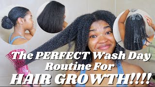 The PERFECT Wash Day Routine for HAIR GROWTH  SUPER DETAILED [upl. by Magnolia]