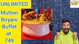 UNLIMITED MUTTON BIRYANI BUFFET at 749  HANGLAATHERIUM [upl. by Helmer]