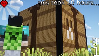 I Made a HUGE CRAFTING TABLE In Minecraft [upl. by Old937]