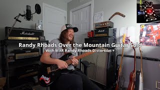 MXR Randy Rhoads Distortion  Over the Mountain Guitar Solo Cover [upl. by Sherry767]