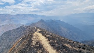 Wildfire around Vilcabamba [upl. by Ahsenyt744]