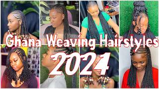 Beautiful Ghana Weaving Hairstyles For Black African Ladies hairstyles [upl. by Gaskill960]